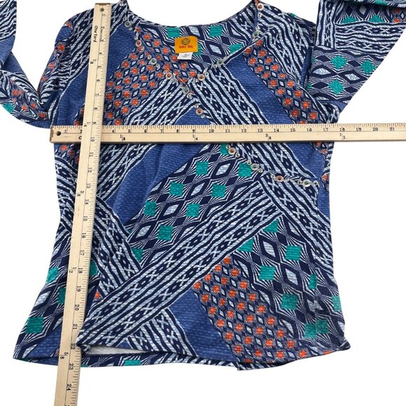 Ruby Rd. Womens Long Sleeve Geometric Print Tunic Top‎ size Medium - Picture 2 of 4